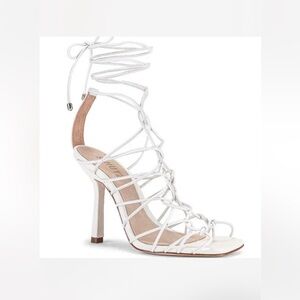 Women's Heyde SCHUTZ White Strappy Heels